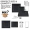 Smarty Had A Party Black Square Plastic Wedding Value Set, 720PK BLSVPP120 - alternate 2